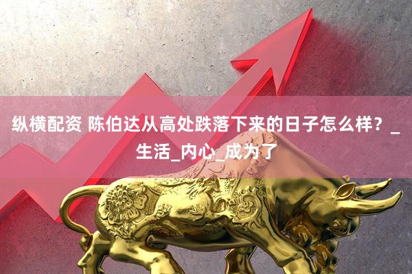 纵横配资 陈伯达从高处跌落下来的日子怎么样？_生活_内心_成为了